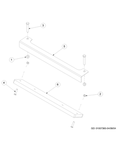 Rear Bumper Diagram and Parts List for Z-FORCE60 53AA5BBJ-53AA5BBJ710 Cub Cadet Lawn Tractor